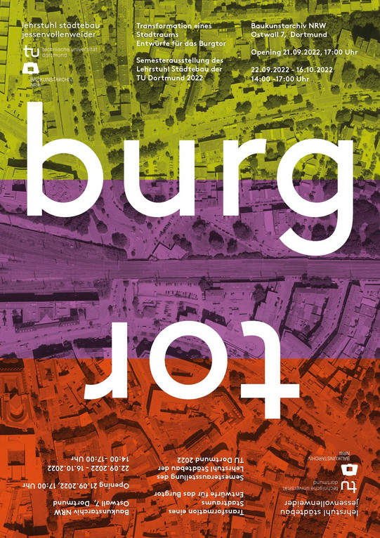 Ausstellung Burgtor Plakat zur Ausstellung Burgtor im Baukunstarchiv NRW