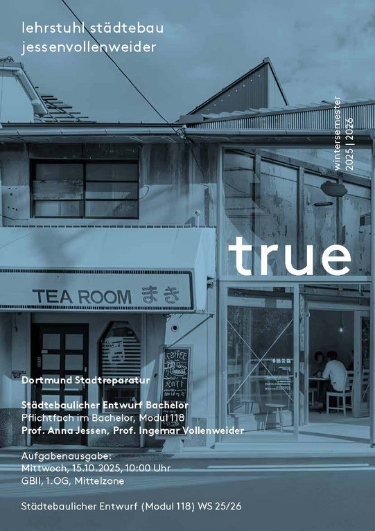 Plakat zur Veranstaltung Einführung in das Städtebauliche Entwerfen