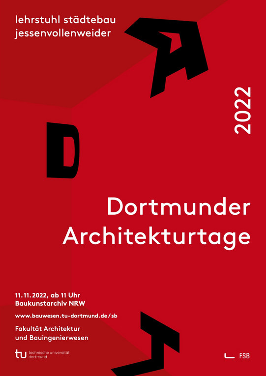 Dortmunder Architekturtage 2022 Plakat zu den Dortmunder Architekturtagen 2022