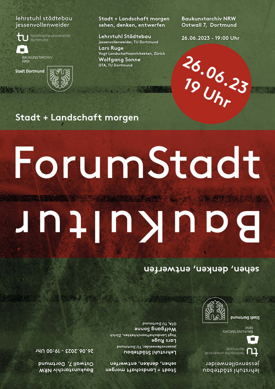 Forum_StadtBauKultur Plakat zur Veranstaltung Forum Stadtbaukultur